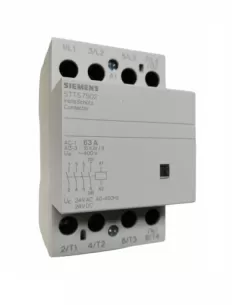 Contactor Siemens 5tt57502 4p 63a 24vca/cc 4na 3 módulos